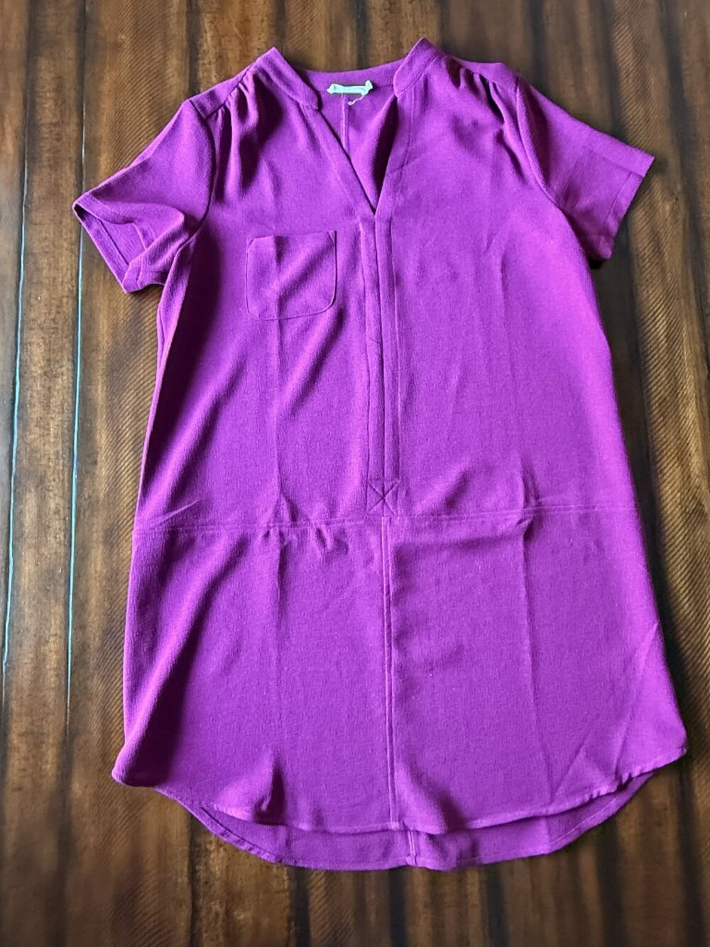 Lush Magenta V Neck Shift Dress XL